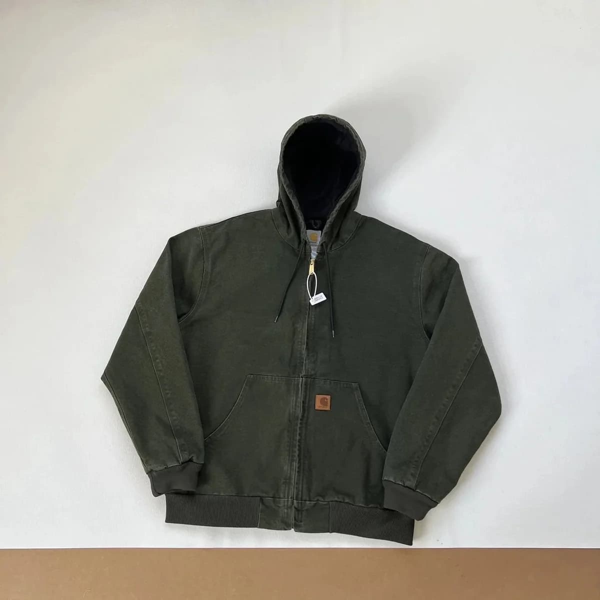Carhartt Detroit Hoodie Jacket Olive Green — product photo on Sugargoo Spreadsheet