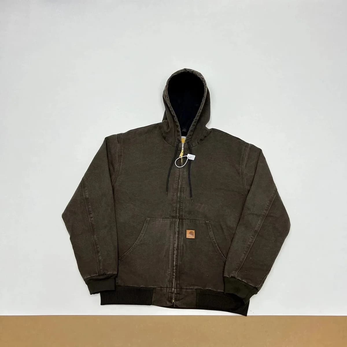 Carhartt Detroit Hooded Jacket Dark Brown — product photo on Sugargoo Spreadsheet