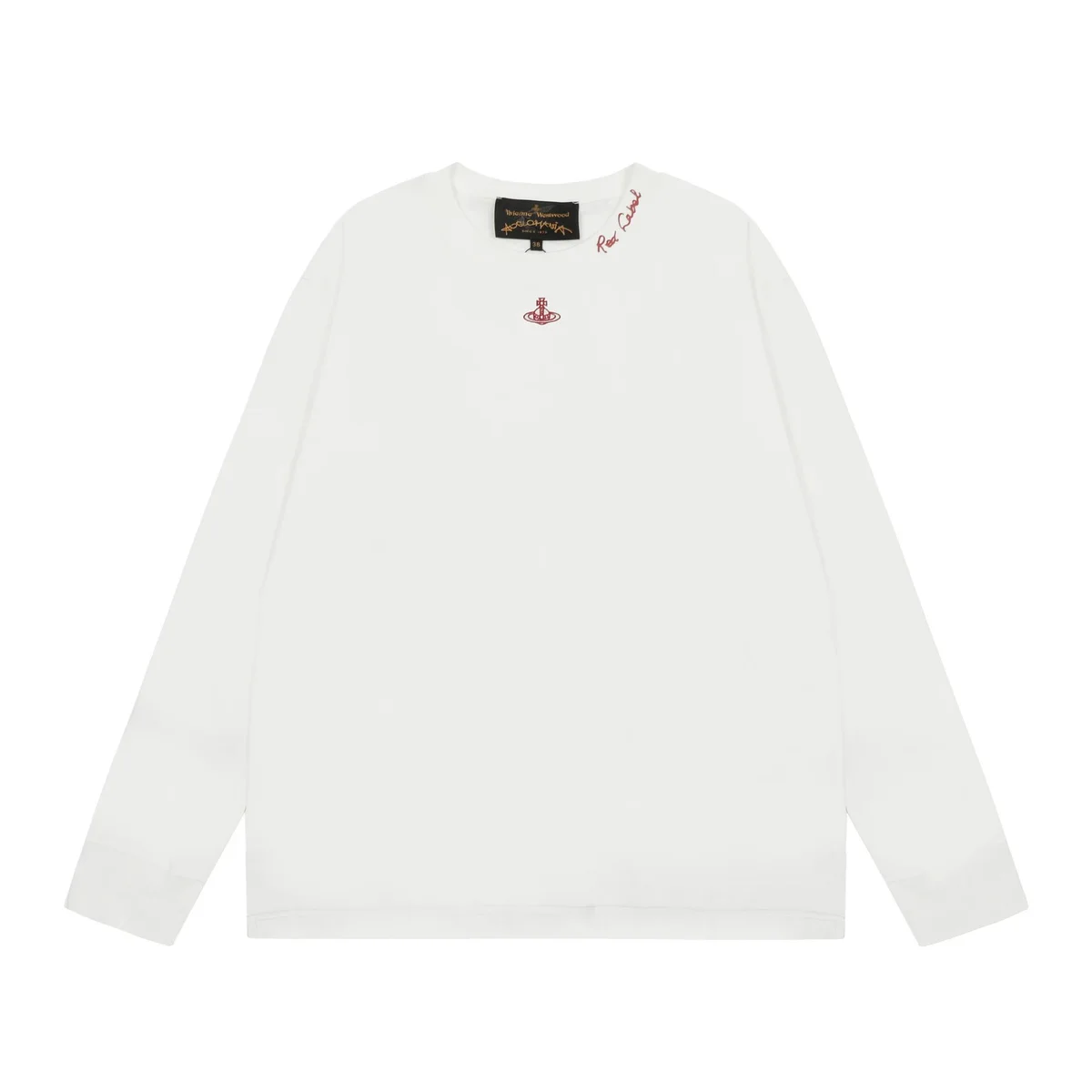 Vivienne Westwood Orb Red Embroidery White T-Shirt — product photo on Sugargoo Spreadsheet