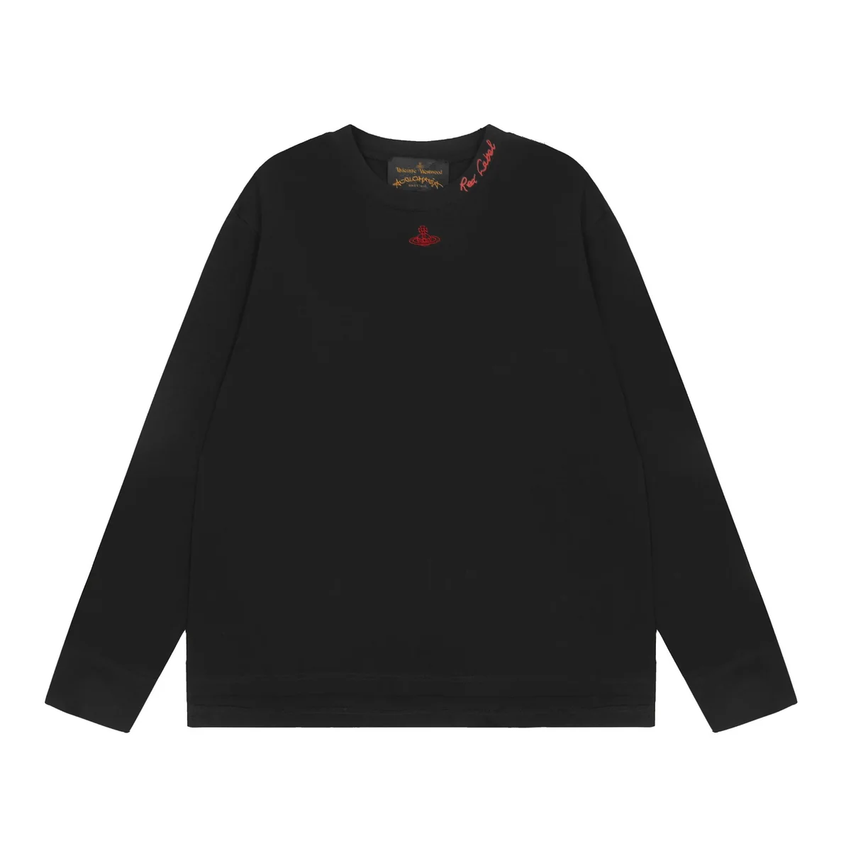 Vivienne Westwood Orb Red Embroidery Black T-Shirt — product photo on Sugargoo Spreadsheet