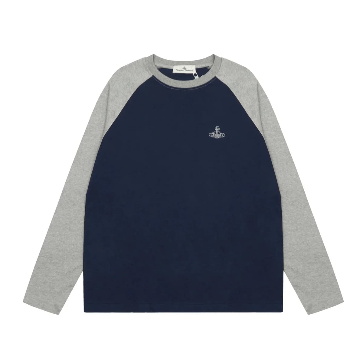 Vivienne Westwood Orb Logo Long Sleeve T-Shirt Navy/Grey — product photo on Sugargoo Spreadsheet