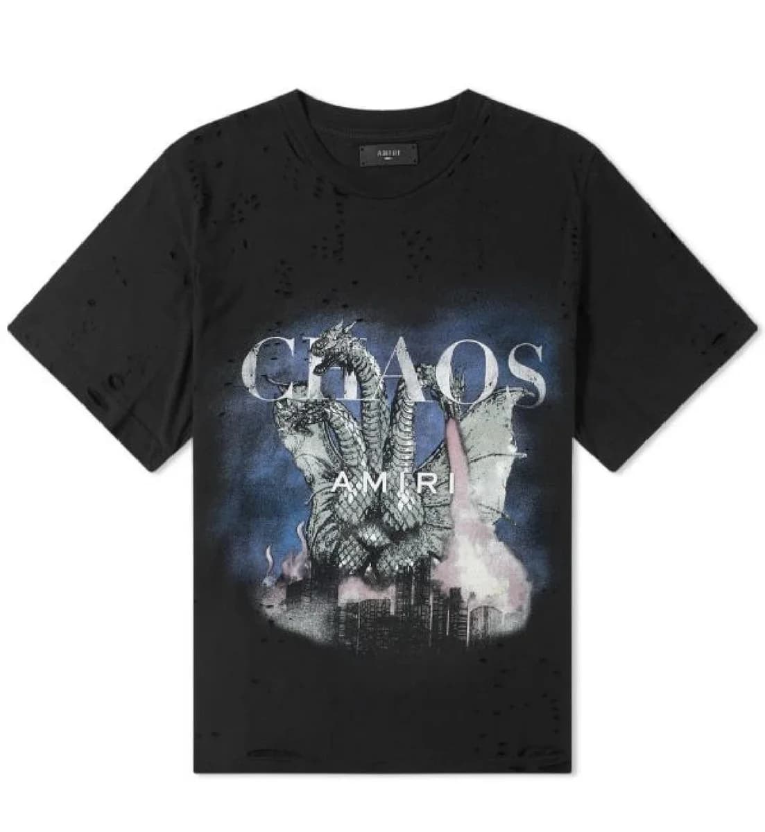 Amiri Chaos Black T-Shirt — product photo on Sugargoo Spreadsheet
