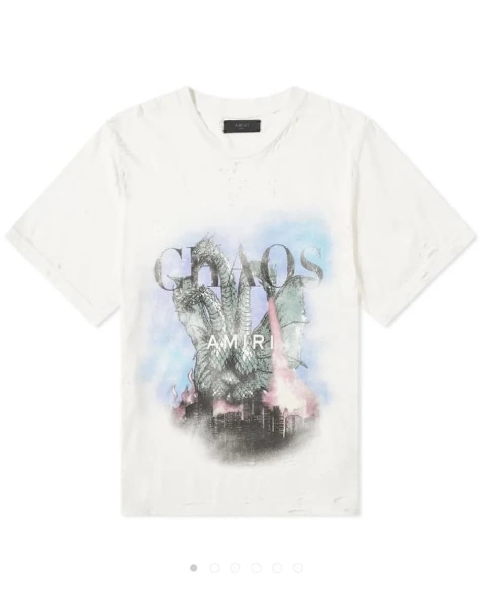 Amiri Chaos White T-Shirt — product photo on Sugargoo Spreadsheet