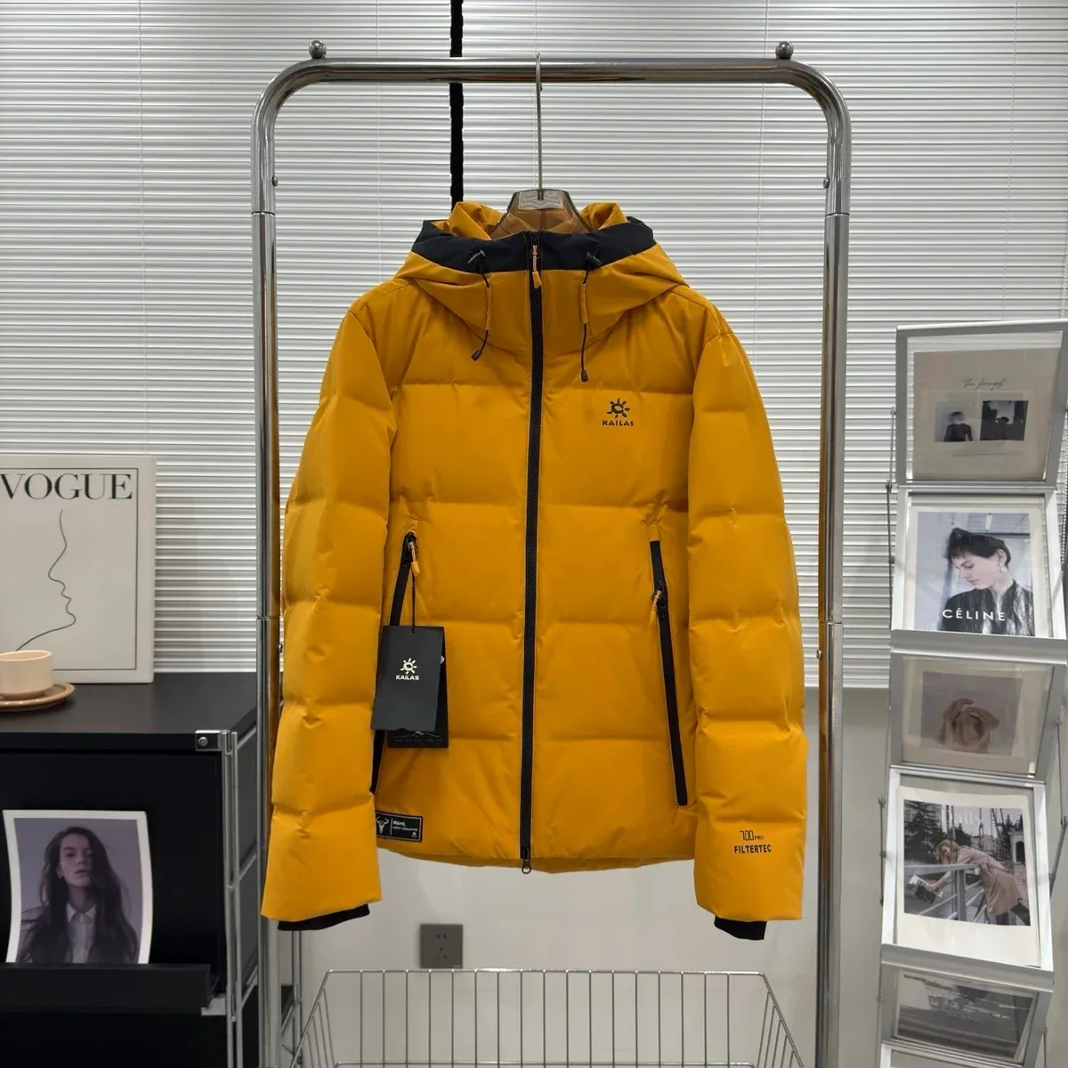 KAILAS Yellow Filtertec Hooded Parka — product photo on Sugargoo Spreadsheet