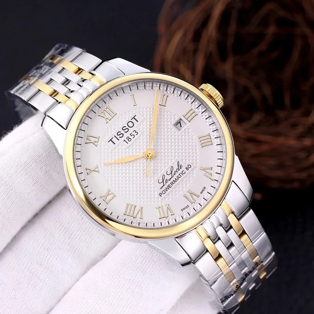 Tissot Le Locle Powermatic 80 Silver & Gold Watch — product photo on Sugargoo Spreadsheet