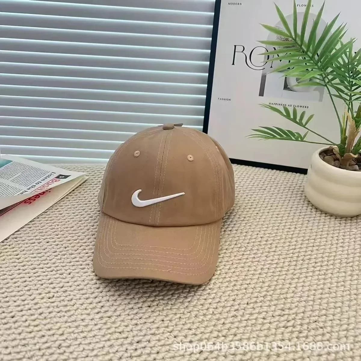 Nike Classic Cap Beige Solid Headwear — product photo on Sugargoo Spreadsheet