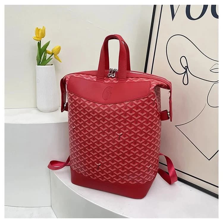 Cartier Goyardine Red Leather Backpack — product photo on Sugargoo Spreadsheet