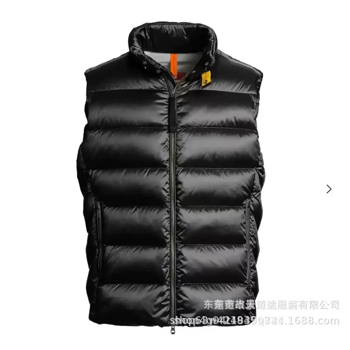 Black Puffer Vest Winter Outerwear — product photo on Sugargoo Spreadsheet