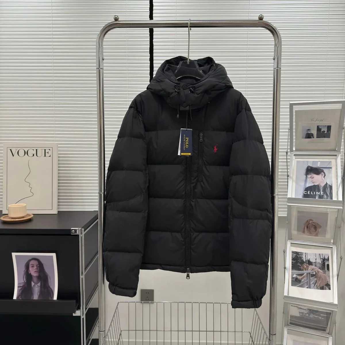 Polo Ralph Lauren Black Puffer Jacket — product photo on Sugargoo Spreadsheet